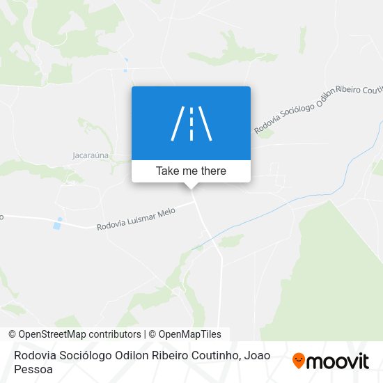 Rodovia Sociólogo Odilon Ribeiro Coutinho map