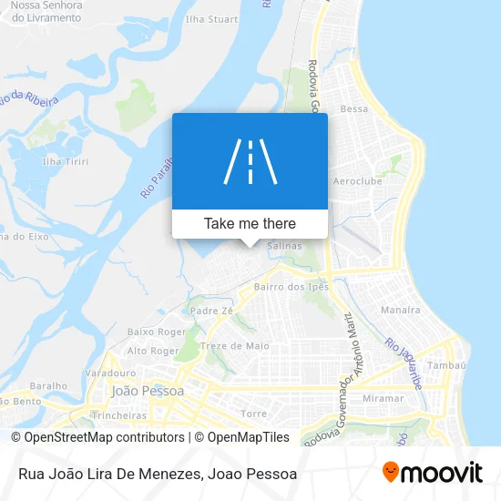 Mapa Rua João Lira De Menezes