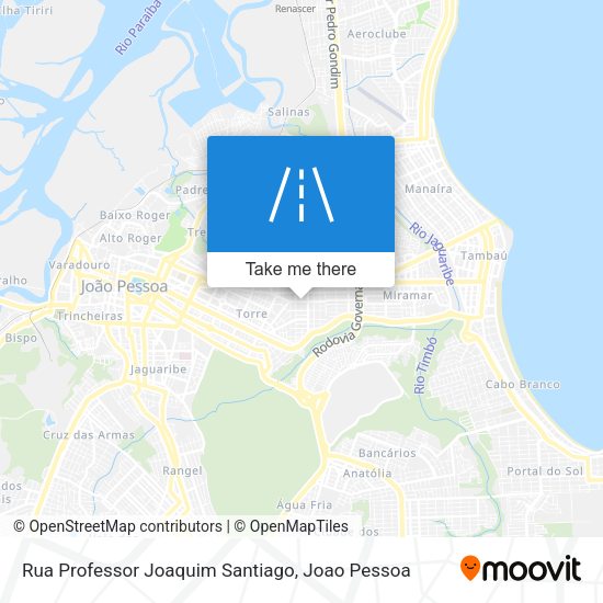Rua Professor Joaquim Santiago map