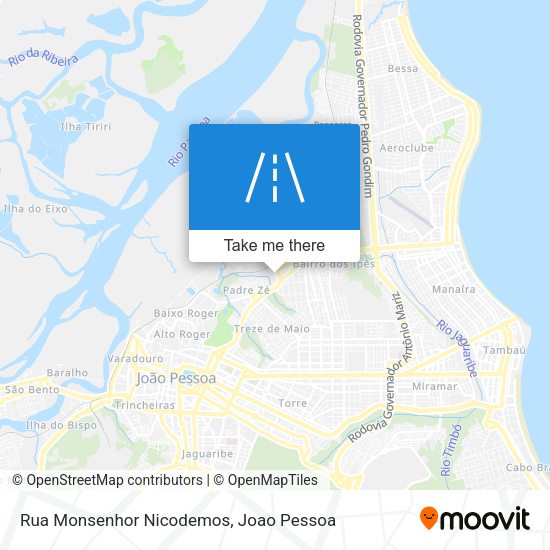 Rua Monsenhor Nicodemos map