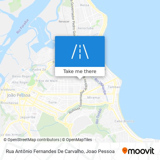 Mapa Rua Antônio Fernandes De Carvalho