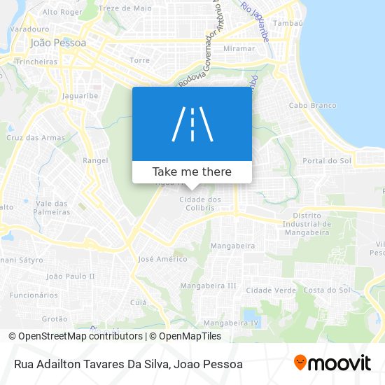 Mapa Rua Adailton Tavares Da Silva