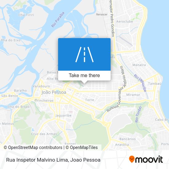 Rua Inspetor Malvino Lima map