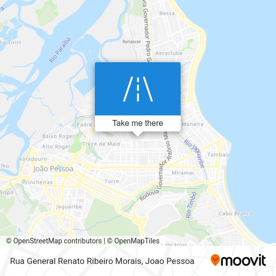 Rua General Renato Ribeiro Morais map