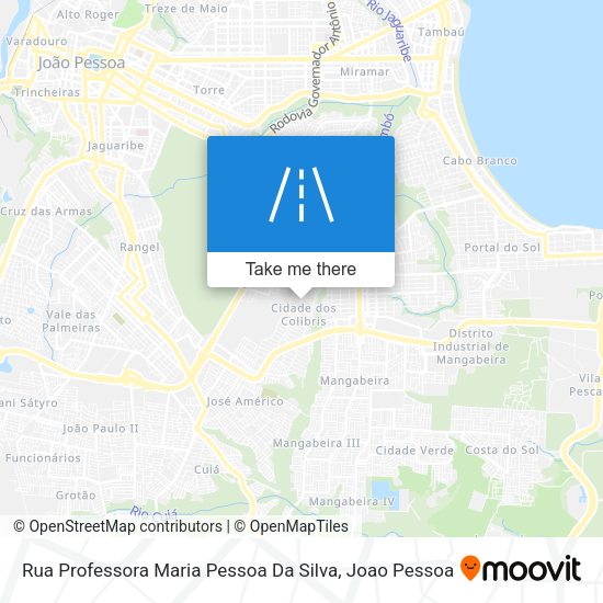 Rua Professora Maria Pessoa Da Silva map