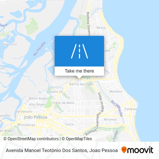 Avenida Manoel Teotônio Dos Santos map