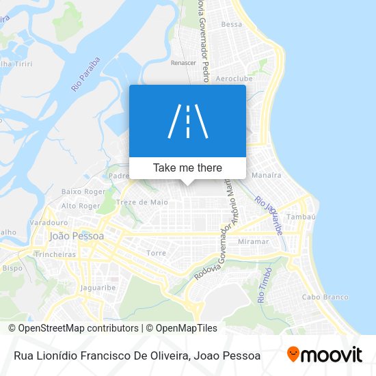 Rua Lionídio Francisco De Oliveira map