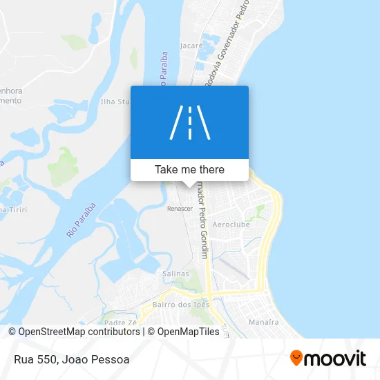 Rua 550 map