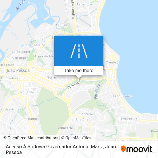 Acesso À Rodovia Governador Antônio Mariz map