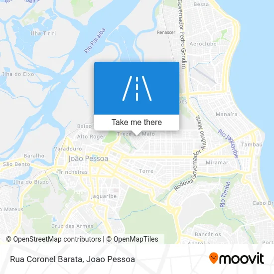 Rua Coronel Barata map