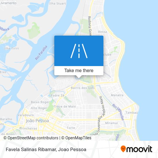Favela Salinas Ribamar map