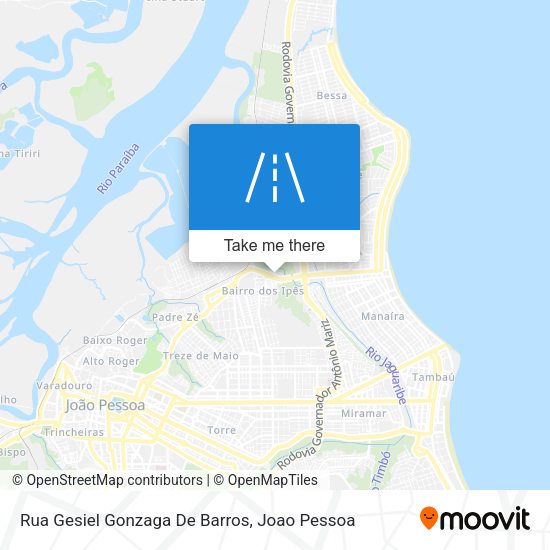 Rua Gesiel Gonzaga De Barros map