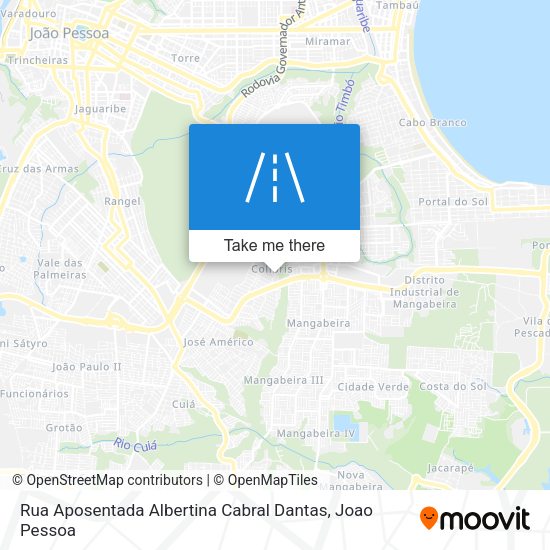 Rua Aposentada Albertina Cabral Dantas map