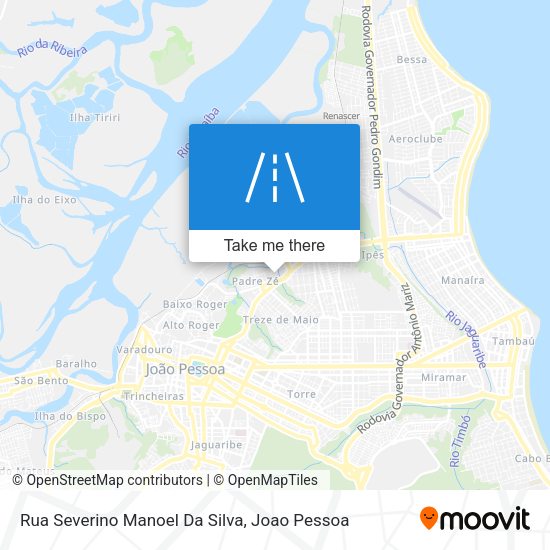 Rua Severino Manoel Da Silva map
