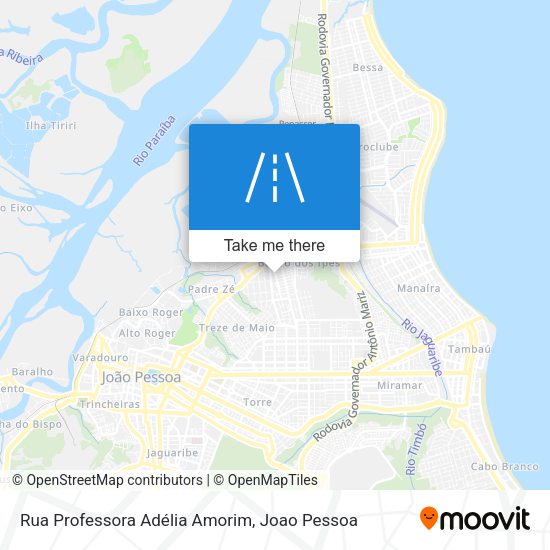 Rua Professora Adélia Amorim map