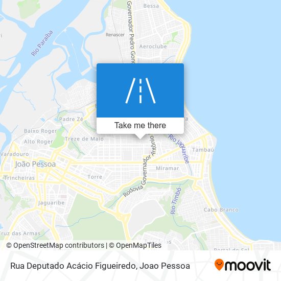 Mapa Rua Deputado Acácio Figueiredo