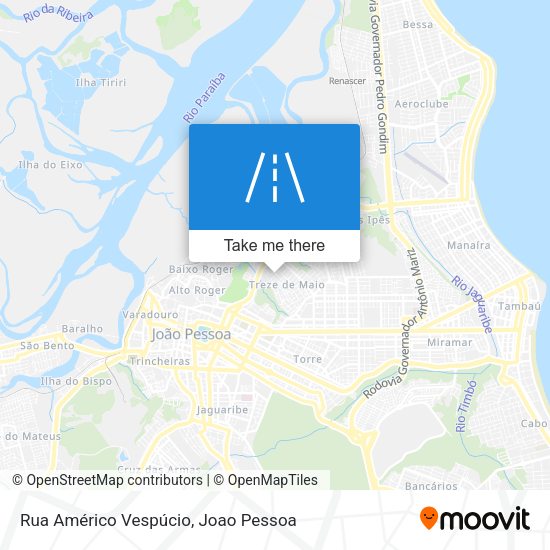Rua Américo Vespúcio map
