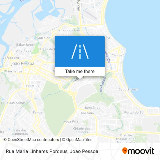 Rua Maria Linhares Pordeus map