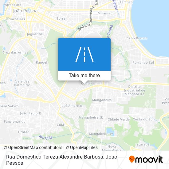 Rua Doméstica Tereza Alexandre Barbosa map