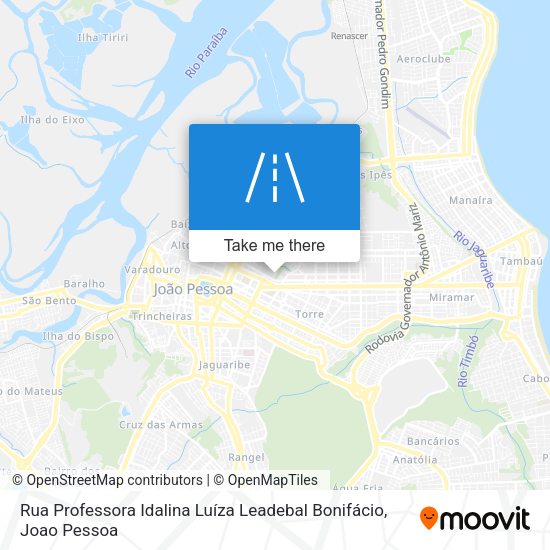 Rua Professora Idalina Luíza Leadebal Bonifácio map