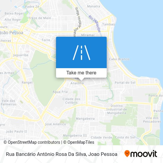 Rua Bancário Antônio Rosa Da Silva map