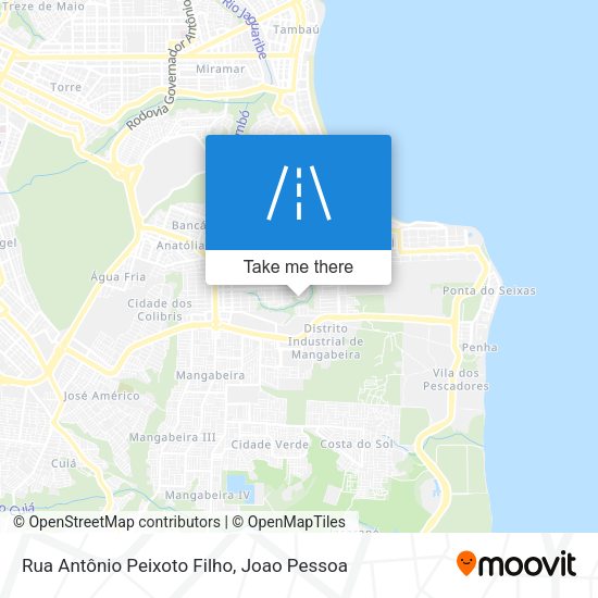 Rua Antônio Peixoto Filho map