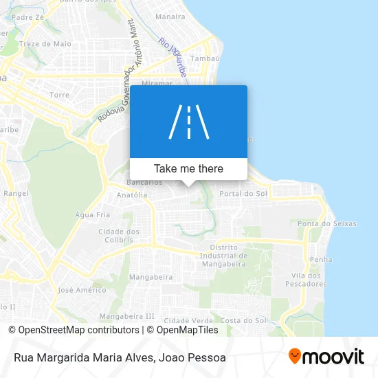 Rua Margarida Maria Alves map