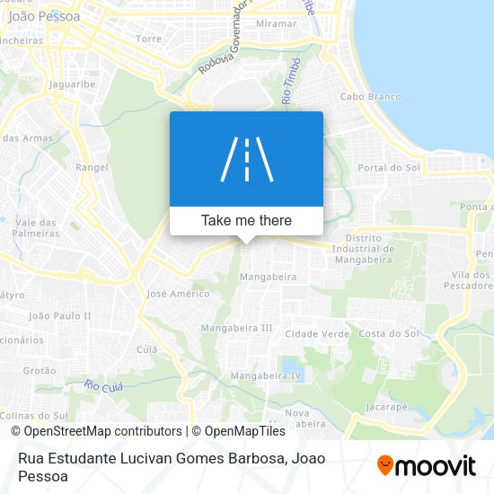 Rua Estudante Lucivan Gomes Barbosa map