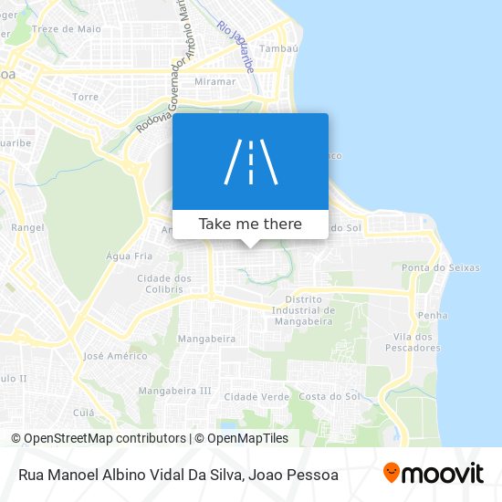Mapa Rua Manoel Albino Vidal Da Silva