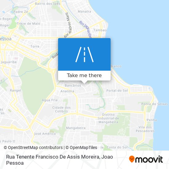 Rua Tenente Francisco De Assis Moreira map