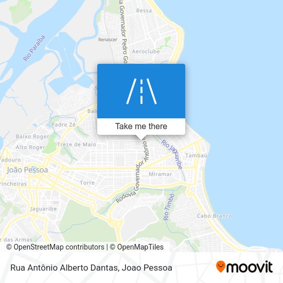 Rua Antônio Alberto Dantas map