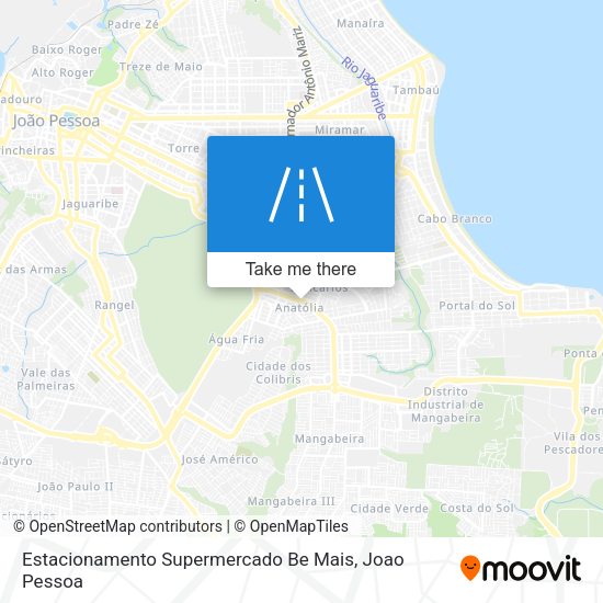Estacionamento Supermercado Be Mais map