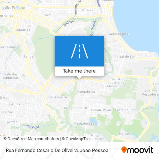 Rua Fernando Cesário De Oliveira map