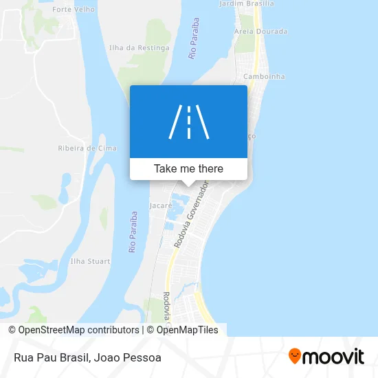 Rua Pau Brasil map