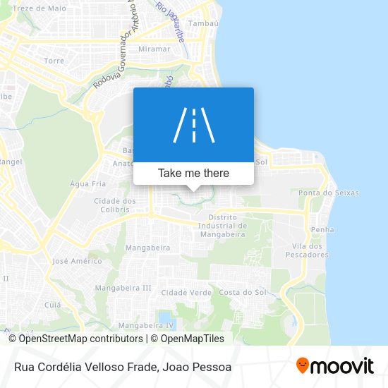 Rua Cordélia Velloso Frade map