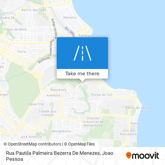 Mapa Rua Pautila Palmeira Bezerra De Menezes