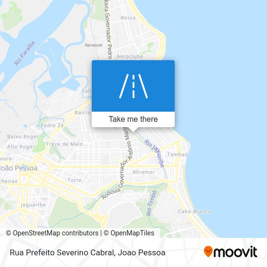 Rua Prefeito Severino Cabral map