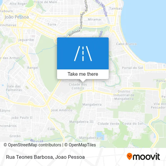 Rua Teones Barbosa map