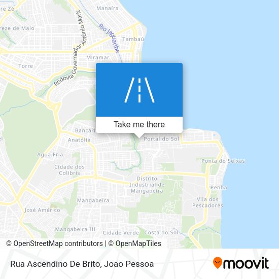 Rua Ascendino De Brito map