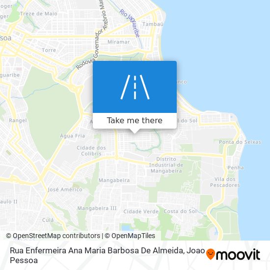 Mapa Rua Enfermeira Ana Maria Barbosa De Almeida