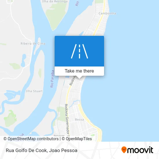 Rua Golfo De Cook map