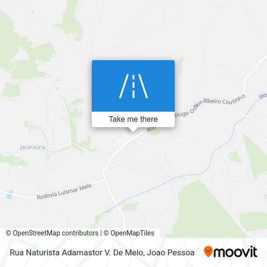 Rua Naturista Adamastor V. De Melo map