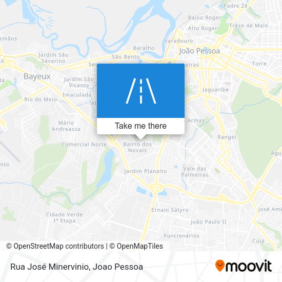 Rua José Minervinio map