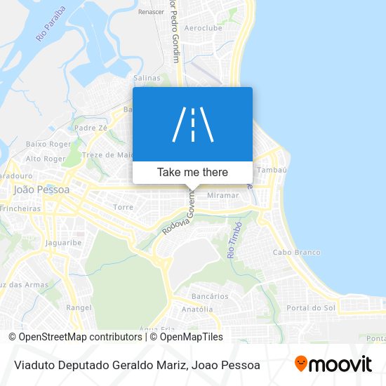 Viaduto Deputado Geraldo Mariz map