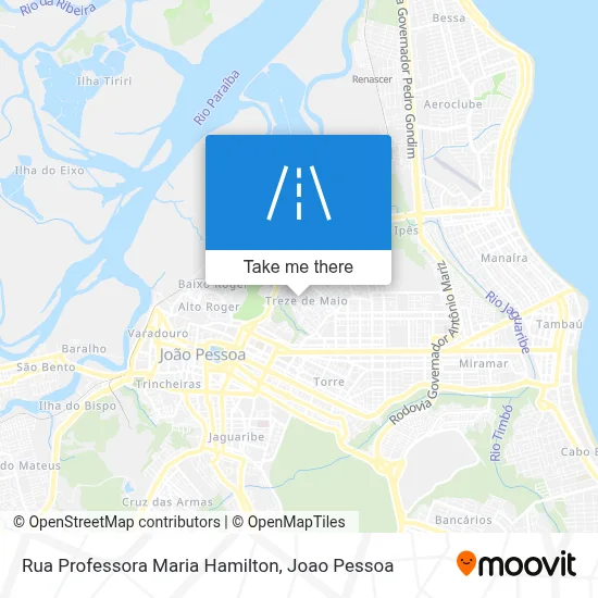Rua Professora Maria Hamilton map