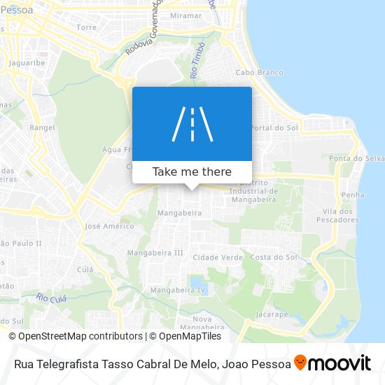 Mapa Rua Telegrafista Tasso Cabral De Melo