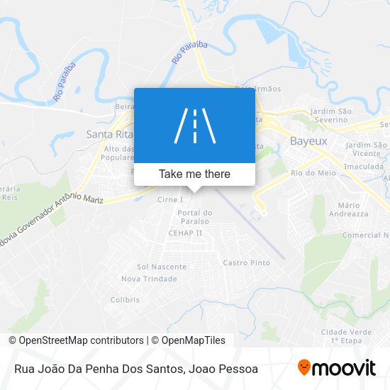 Rua João Da Penha Dos Santos map