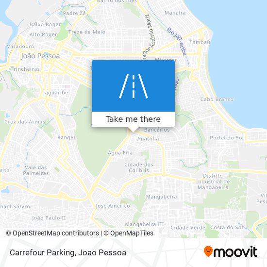 Carrefour Parking map