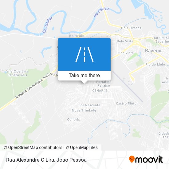 Rua Alexandre C Lira map