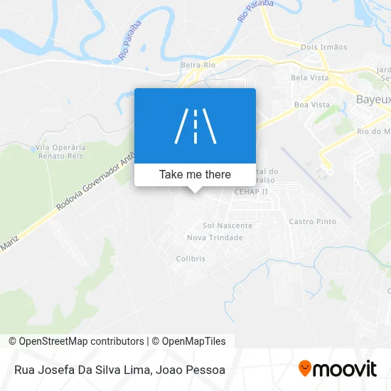 Rua Josefa Da Silva Lima map